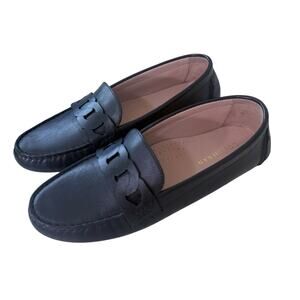 Cole Haan Loafers Leather Shoes Slip On Flats Size 7 Black